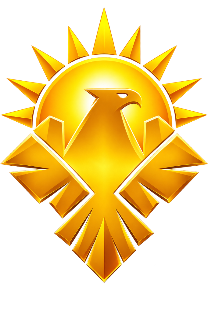 3D Solar Eagle Symbol